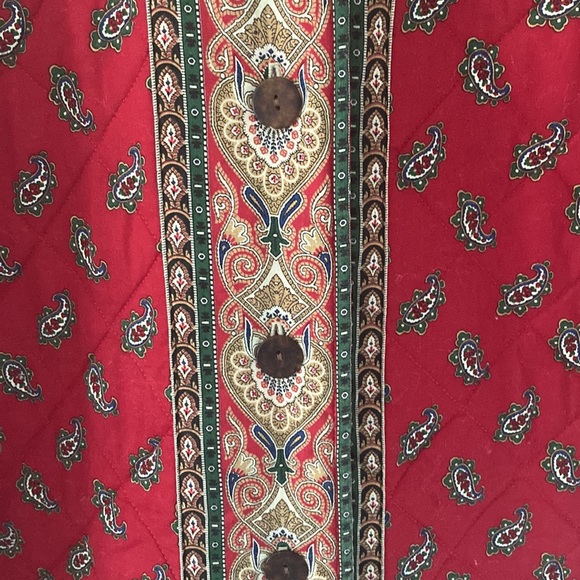 Vera Bradley Vintage Quilted Red Jacket Size L - Picture 3 of 12